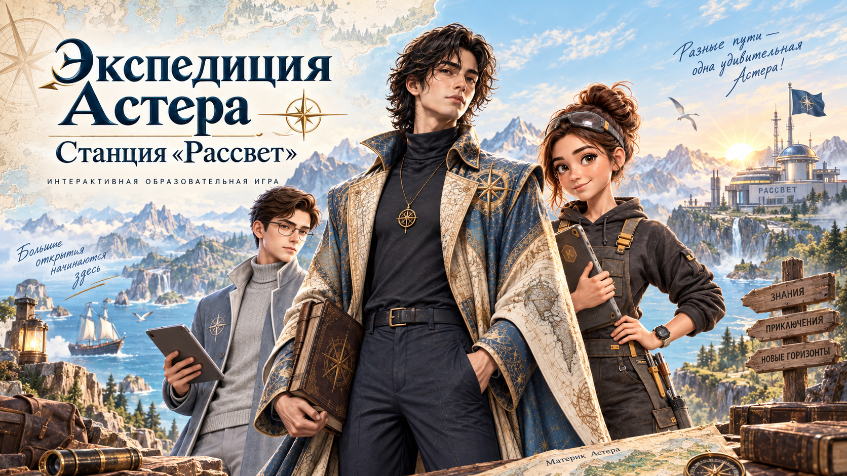 Образовательная игра для подростков «Экспедиция Астера» — путь к станции «Рассвет»